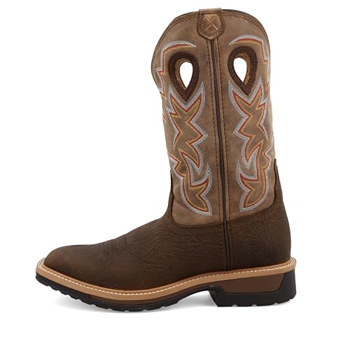 Image of Twisted X mens 12 inch Pull on Soft Toe Western Work Boot