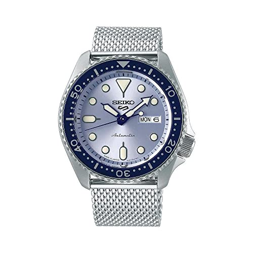 Seiko Srpe77 5 Sports Men's Watch Silver-Tone 42.5Mm Stainless Steel #TOP23