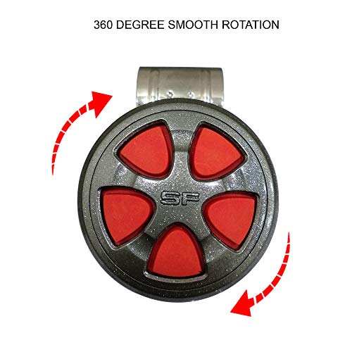 Image of Oshotto Power Handle (SK-014) Car Steering Wheel Knob Compatible with Ford Aspire (Red)