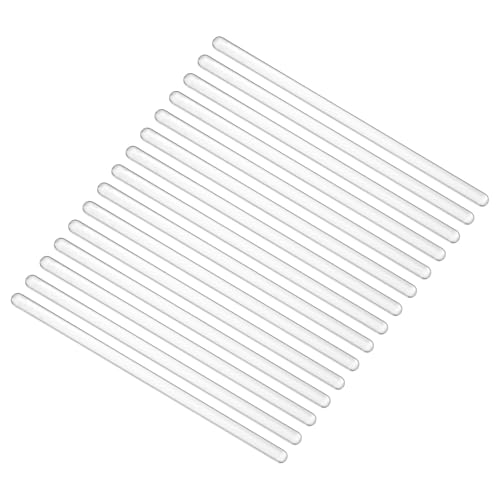 PATIKIL 15 Pcs High Borosilicate Glass Stick, 5.9