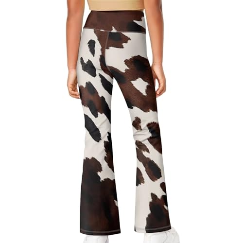 Flare Leggings for Girls Wide Leg Yoga Pants Size 5-14 Thick High Waisted Breathable4