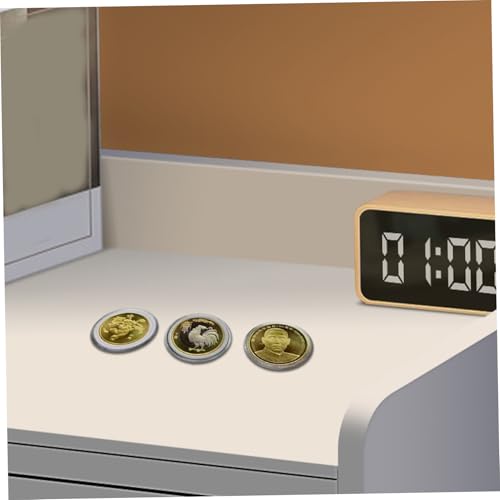 Porta monedas de 20 mm en pack de 200 cápsulas de plástico transparente apilables 3