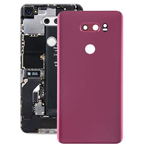 Couvercle de batterie avec objectif pour LG V30 VS996 noir et rouge