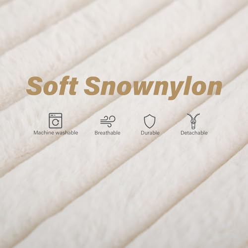 Image of Tiita Folding Sofa Bed Twin Size, Convertible Sleeper Chair Mattress with Pillow, Thick Corduroy Floor Mattress Couch Bed with Side Pocket, Guest Room, Dorm, Apartment, Beige