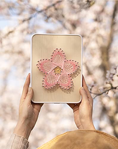 Image of BAZIMA DIY String Art Kit for Beginner,Unique Gift, DIY Sakura Craft Kit,Craft Kit for Holidays