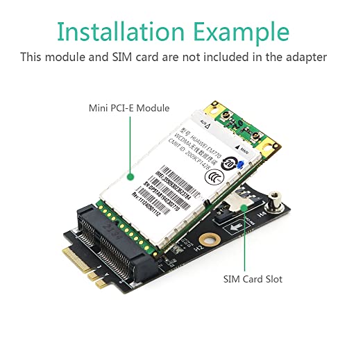 Mini Pci-E To M.2(Ngff) Key A/E Adapter With Sim Card Slot #TOP6