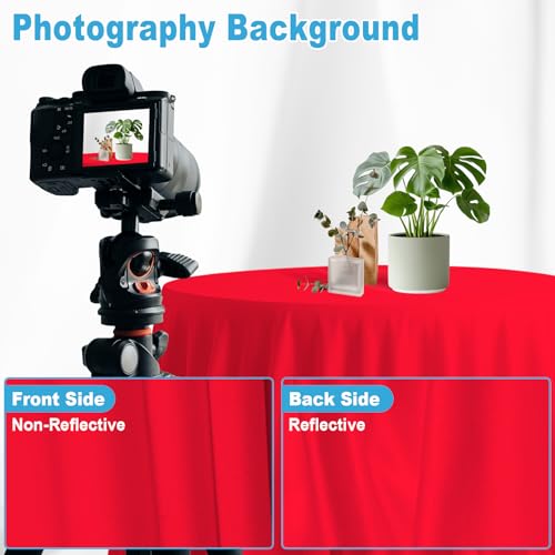 Fondo fotográfico rojo 10x10 pies para estudio miniatura 7