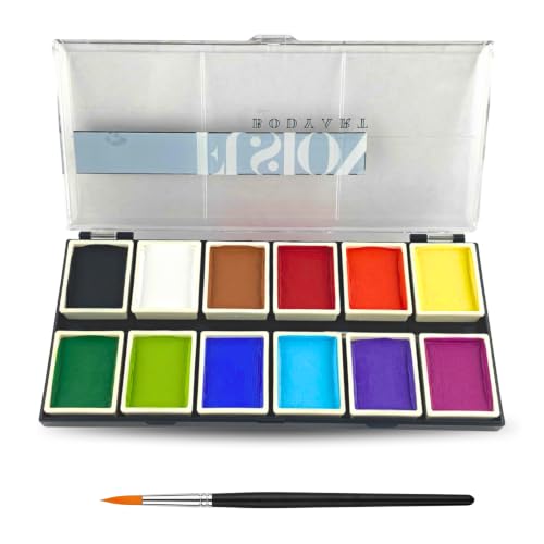 Fusion Body Art Water Activated Face Paint Palette Sampler