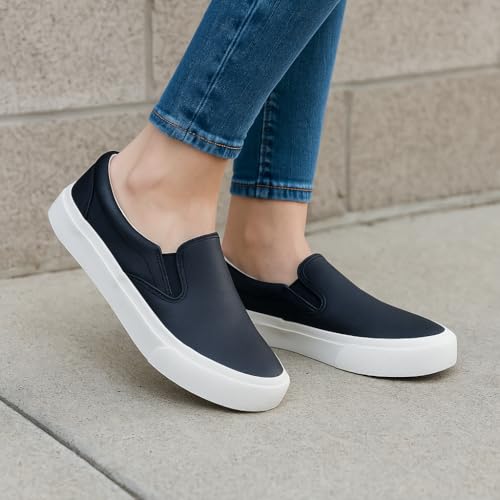CUSHIONAIRE Ferris Fashion Slip On Sneakers for Women – Laceless Everyday Casual Womens Shoes with Cushioned Insole and Flexible Sole for Effortless Comfort and Style4