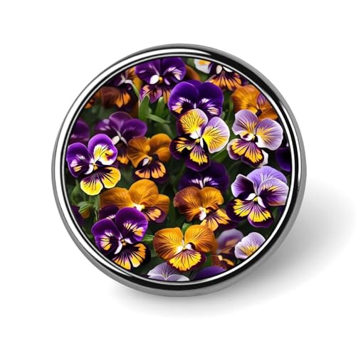 ラウンドブローチピン デコレーション 衣類ブローチ ファッション 水彩 アコースティックギター ラペルピン パーティー ウェディングギフト 女性/男性へのギフトに, Circular, アルミニウム, アルミニウム合金。