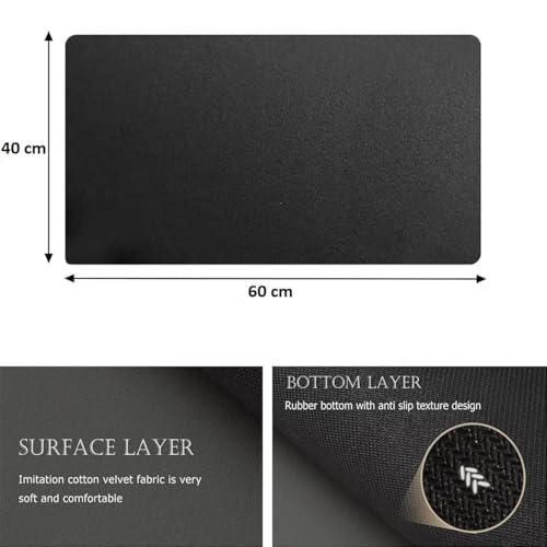 Image of Dish Drying Mat for Kitchen | Super Absorbent Microfiber Dish Drainer | Anti-Slip Quick Drying for Utensils, Glasses & Plates | Washable Kitchen Accessories | Washable Sink Organizer Pad (40 *60)