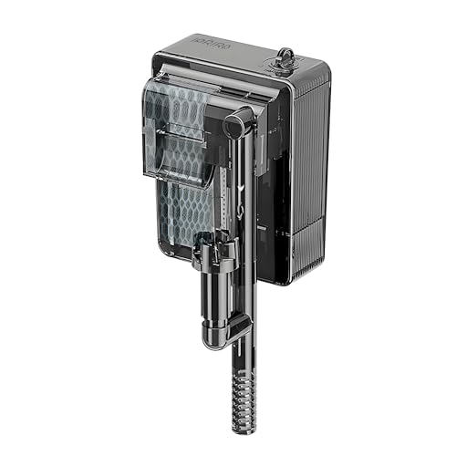 IP603 110V Filter, Aquarium Small Filters fits 0.5~3 Gallon Square Tank Small Aquarium, 300L/H Adjustable