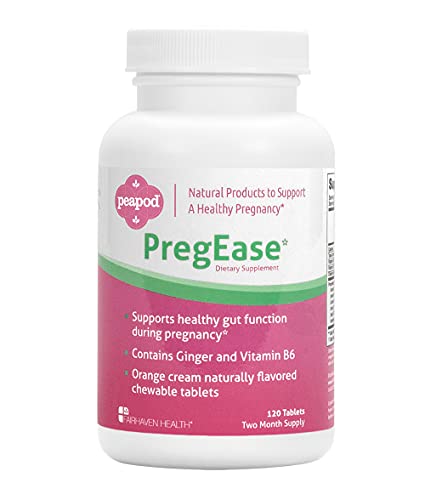Fairhaven Health PregEase Supplement for Morning Sickness & Nausea Relief for Pregnant Women, Contains Ginger and Vitamins to Support Healthy Gut and Stomach Function (2 Month Supply)