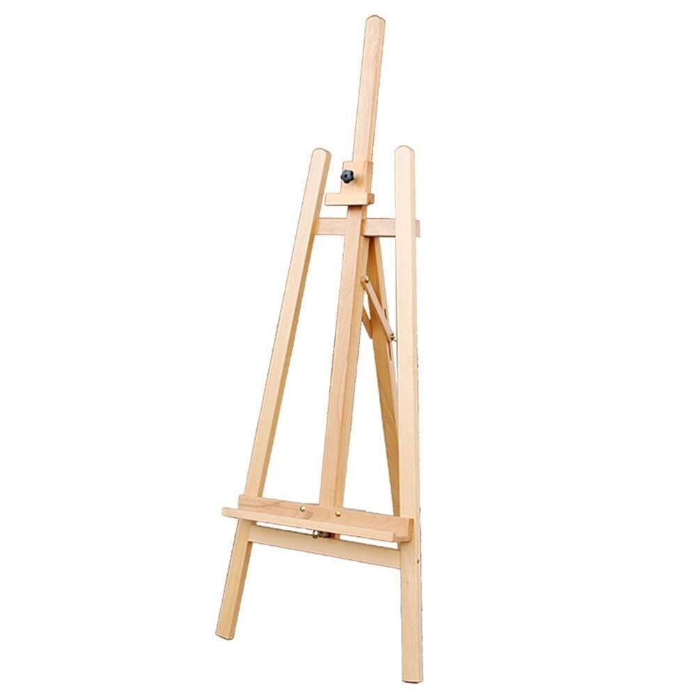 ASerZenith Artist Easel Stand, Beechwood Floor Studio Easel For Painting, Sketching, Display, And Art – Adjustable Height, Ideal For Students And Hobbyists