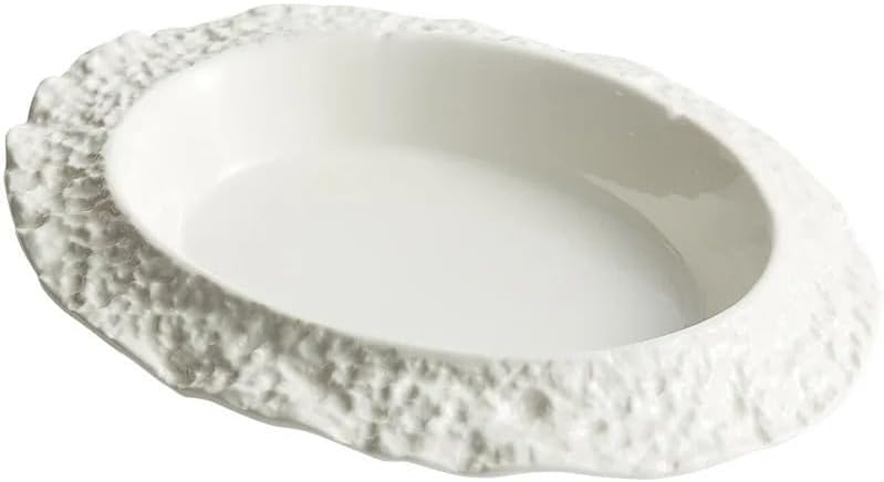 Dessert Plates Ceramic Plate Household Deep Plate Creative Hotel Restaurant Tableware White Plate Soup Plate Dessert Plate