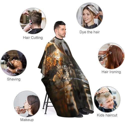 Capa para Corte de Cabello impermeable para Hombre y Mujer miniatura 3