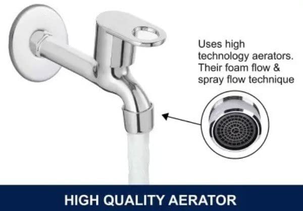 Image of SS 360 Degree Moving,Chrome Finish Swan Neck taps for Sink /washbasin Long Body&Angle Tab Bathroom Tap Foam Flow with Fall Flange Bib Tap Faucet