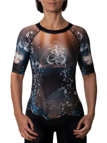 Camiseta de BJJ Raven Fightwear para entrenar Jiu-Jitsu y Grappling femenino en gimnasio negro S 2
