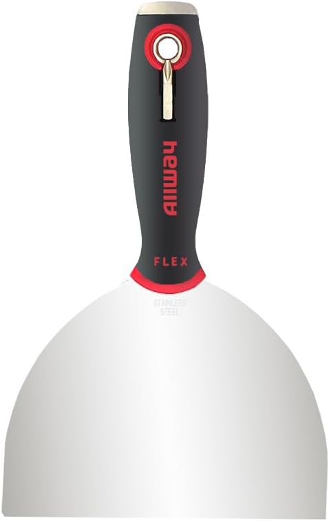 ALLWAY SX8F Soft Grip Flex Joint Knife with Hammer End and Screwdriver Bit, 8"