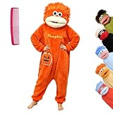 Adult Silly Onesie Funny Monster Hooded One Piece Loungewear Fleece Pajamas