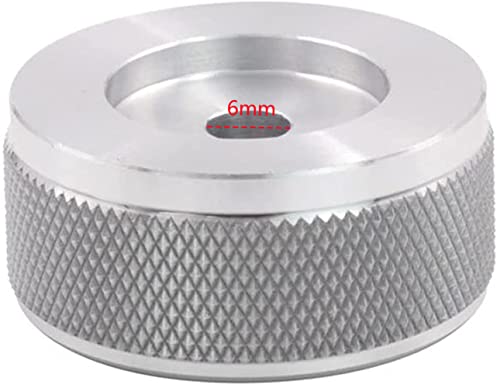 Szliyands 35 x 16 mm Solid All-Aluminum knob High-Precision CNC Machining Bile Amplifier Volume Potentiometer knob Cap (Silver)