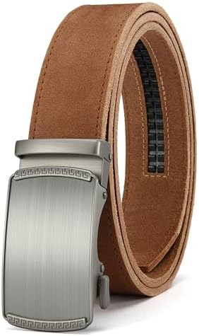 CHAOREN Mens Belt Leather Ratchet Belt - Customizable Fit, Effort...