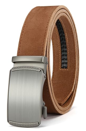 CHAOREN Leather Ratchet Belt Men - Customizable Fit, Effortless Style (35mm)