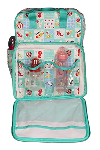 Image of Diaper Bag /Mother Backpack for Travel (Green)
