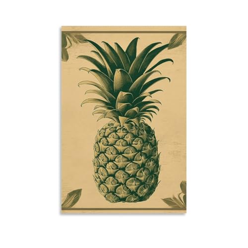 Peinture sur toile vintage ananas de bienvenue pour décoration murale de salon