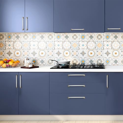 Image of Ravinte Brushed Nickel Cabinet Handles Arch Pulls 6-1 /4 Inch 10 Pack | Square Foot Arch Pulls, Solid Zinc Alloy, Easy Install, Modern Design, Screws Provided, for Drawers & Cupboards
