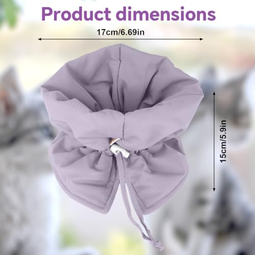 Image of BOXOB Cat Cone Collar, Adjustable Cat Recovery Collar(S, Purple)