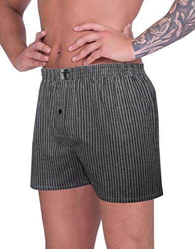 LUFT Mens Cool Candy Stripes Soft Elastic Waist Pull On Underwear Boxer Shorts3