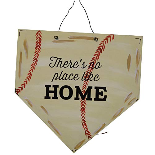Home Base Plate Cutout Unfinished Wood Sports Décor Baseball Softball Door Hanger Everyday Mdf Shape Canvas Style 1 (12") #TOP4