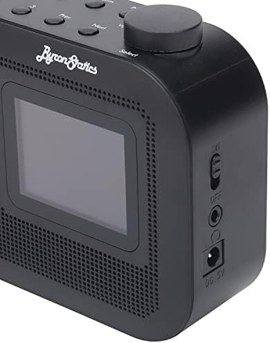 ByronStatics Retro Digital DAB/DAB+/FM Digital Radio with Alarm, Colour Screen, 1.2W Mono Speaker output, 3.5mm Earphone Jack, Main Power or Portable 4x AA Battery Operation