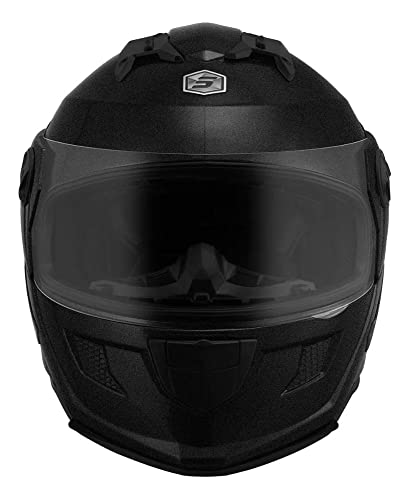 Capacete Fechado Stealth Solid 56 Preto Metalico