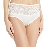 Bali Womens One Smooth U Comfort Indulgence Satin with Lace Hipster Panty