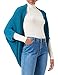 Produktbild s.Oliver Damen Poncho, Aquamarin, Einheitsgröße EU