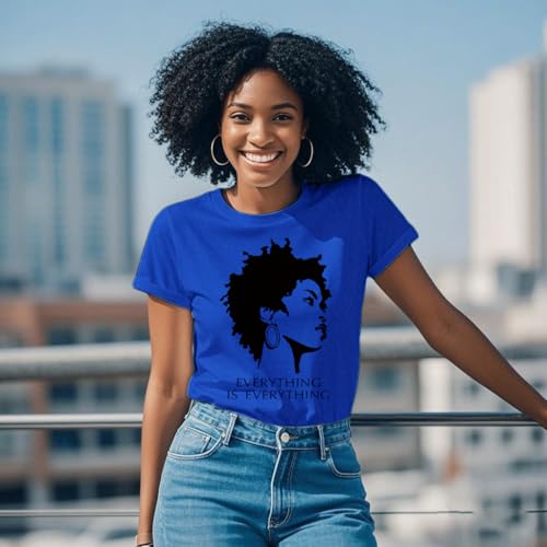 Image of Black History Shirts Black Graphic tees for Men and Women, Magic Fashion Afro American Natural Hair Vintage Melanin T-Shirts
