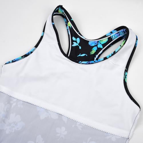 Image of Uhnice Girls Swimsuit Two Piece Tankini Swimwear with Boyshort
