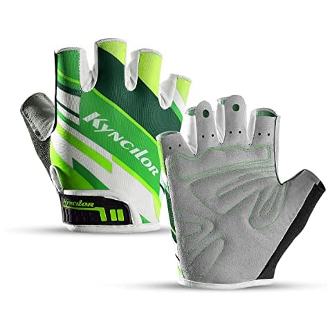 Kyncilor Cycling Gloves Bike Gloves for Women Shock-Absorbing Padded Wear-Resistant Breathable Half Finger for Road Bike Bycycling Fitness Cover