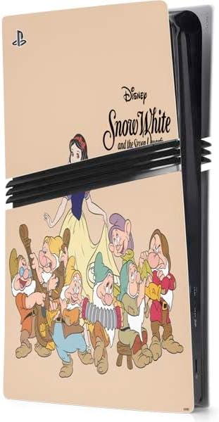 Skinit Decal Gaming Skin Compatible with PS5 Pro Console - Officially Licensed Disney Snow White Dopey Dwarf Design