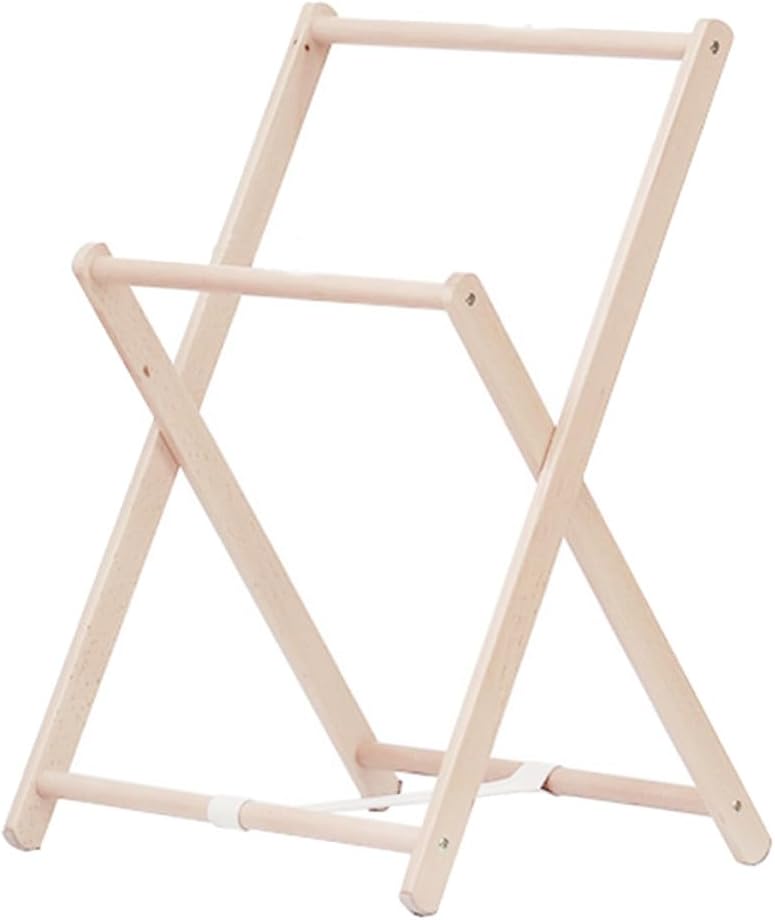 Cabilock Wood Clothes Rack Coat Hanger Stand, Solid Wood Freestanding Garment Rack with Multiple Hooks, Bedroom Storage Organizer for Hanging Coats and Clothes