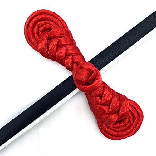 Evago 10 Pairs Chinese Knots Frog Buttons Closure Sewing Fasteners For Sweater Cloak Coats Scarf Cardigan And Costumes Outfit Sewing, Red(Pb) #TOP2