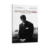 American Gangster Movie Poster Decorations for Bedroom Picture Art for Kitchen Rectangle Paintings for Bathroom Wall Canvas Farmhouse Prints Giclee Artwork for Home Decor Modern Home Office Canvas Art