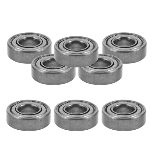 COSMOBETTY 8 Pcs Wheelchair Caster Bearing Replacement Wheels Front Fork Stem Bearings Steel Silver with Low Noise Technology for Wheelchair Accessories in Hospitals and Outdoor Use