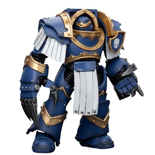 HiPlay JOYTOY Warhammer The Horus Heresy Series, Ultramarines Cataphractii Terminator Squad: Terminator with Lighting Claws, 1/18 Scale Collectible Action Figure JT7394