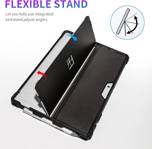 Coque Surface Pro 7+ robuste tout-en-un avec dragonne et support - 4