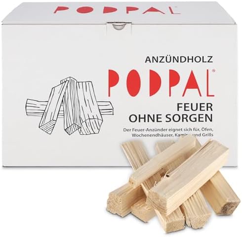 Brennholz Anmachholz 20 Kg - Trockenes Ofenfertiges Anfeuerholz Für Kamin & Ofen