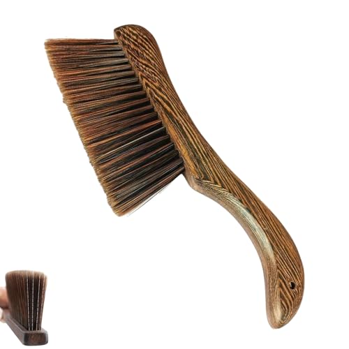 Brosse à Poussière Brosse à Main avec Manche en Bois Brosse De Nettoyage à Poils Doux pour...