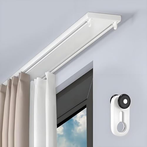 Riel de aluminio blanco de alta gama para separadores de estancias modernos 2